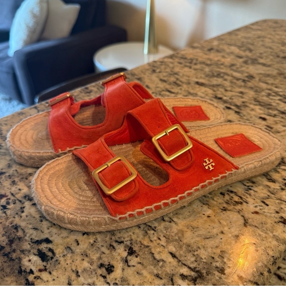 Tory Burch Orange Sandals